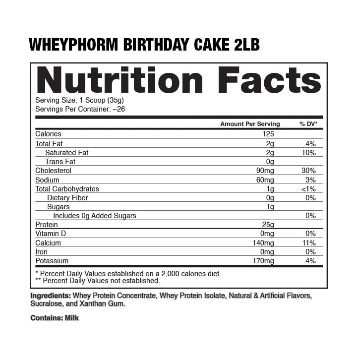 WHEYPHORM® - TORTA DE CUMPLEAÑOS